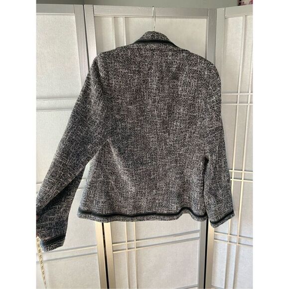 ESCADA Wool blend  Blazer Womens Shoulder Pads Tailored Jacket Office Classic si - Picture 10 of 11